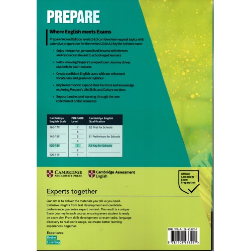 Prepare A2 Level 3 (KEY for Schools) - Student's Book